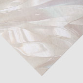Elegant Pearl White Shell Abstract Tissuepapier (Detail)