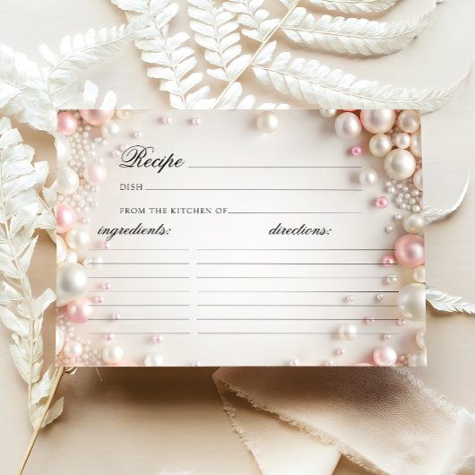 Elégant Pearls Fête des mariées Recette Carte