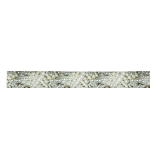 Elegant Pearls Ribbon Lint (Voorkant)