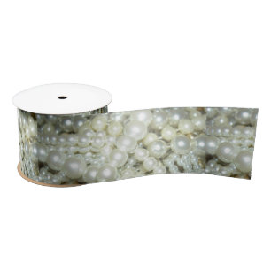 Elegant Pearls Ribbon Lint