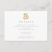 Elegant Pears Bruiloft Behuizing Kaart (Voorkant)