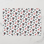 Elégant Peint Holly Deux Photo Joyeux Vacances (Verso)