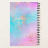 Elégant peintre de maquillage d'or rose moderne (Dos)