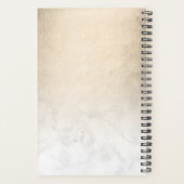 Elégant peintre de maquillage en marbre blanc or c (Dos)