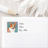 Elegant Pembroke Welsh Corgi Etiket (Insitu)