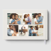 Élégant pénitencier photo collage rose or mariage (Verso)