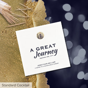 Elegant pensioen partij papier servet