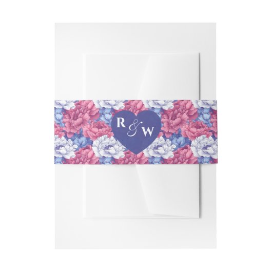 Elegant Peonies Accent Fall Wedding Uitnodigingen Wikkel (Voorkant Voorbeeld)