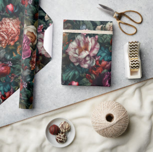 Elegant Peonies Rozen Floral Cadeaupapier