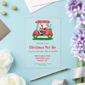 Elegant Père Noël Golf Christmas Party Invitation (Insitu (Mariage))