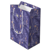 elegant periwinkle getild patroon medium cadeauzakje (Achterkant Gekanteld)