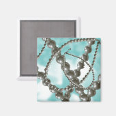 Elégant perles Aimant Aqua (Recto/Verso)