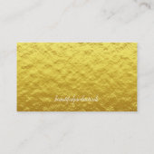 Elegant Personal Gold Wedding Drink Ticket (Achterkant)