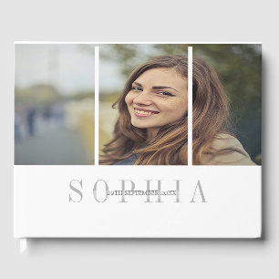 Elegant Personal Photo Bat Mitzvah Gastenboek