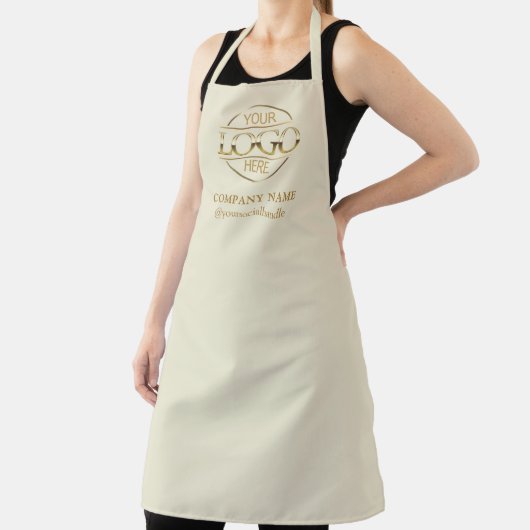 Elegant Personalized Apron Logo Custom Uniform Schort (Insitu)
