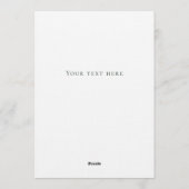 Elegant Personalized Christmas Bow Card  Kaart (Achterkant)