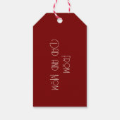 Elegant Personalized Christmas Star Custom  Cadeaulabel (Achterkant)