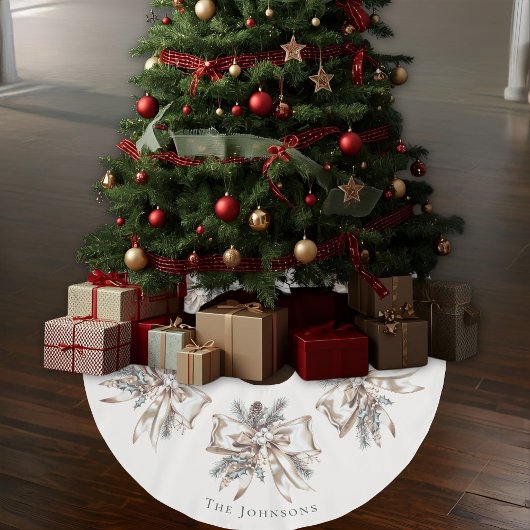 Elegant Personalized Christmas Tree Skirt Kerstboom Rok