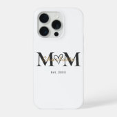 Elegant Personalized Mom Name Est Year Phone Case (Verso)