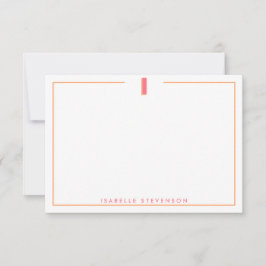 Elegant Personalized Monogram 3D Letter I Initial  Notitiekaartje