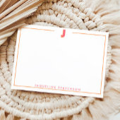 Elegant Personalized Monogram 3D Letter J Initial Notitiekaartje