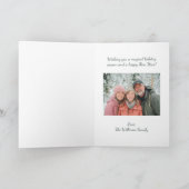 Elegant Personalized Nutcracker Photo Christmas Feestdagen Kaart (Binnen)