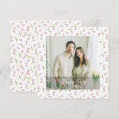 Elegant Personalized Photo Happy Easter Feestdagenkaart (Voorkant / Achterkant)