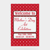 Elegant Personalized Red White Pattern (Recto)