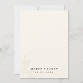 Elégant Personnalisable Mariage Floral Invitation (Dos)