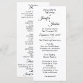 Élégant Personnalisé Blanc Noir Noir programmes de (Devant / Derrière)