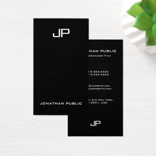 Élégant personnalisé Simple moderne Monogramme pro (Bureau)