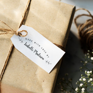 Elegant persoonlijk gemaakt met liefde door 	rubberstempel