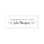 Elegant persoonlijk handgemaakt met liefde rubberstempel (Gestempeld)
