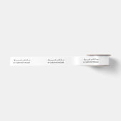 Elegant Persoonlijk Handgemaakt Met Liefde Script Lint (Voorkant)