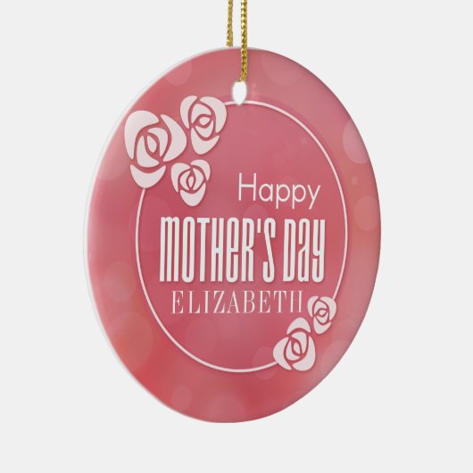 Elegant Persoonlijk Happy Moederdag | ORNAMENT (Rechts)