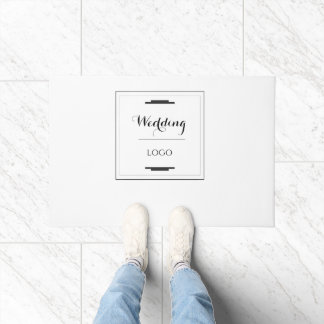 Elegant Persoonlijk Huwelijk Maat Geschenk Modern Deurmat