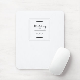 Elegant Persoonlijk Huwelijk  Maat Geschenk Modern Muismat