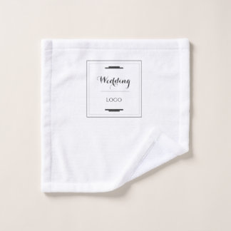 Elegant Persoonlijk Huwelijk  Maat Geschenk Modern Washandje
