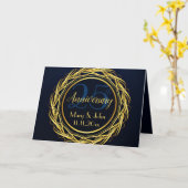 Elegant persoonlijk Jubileum Kaart (Gele Bloem)