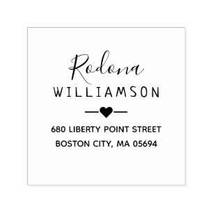 Elegant Persoonlijk Retouradres Zelfinktende Stempel