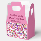 Elegant Persoonlijk Roze Yin Yang Birthday Party Bedankdoosjes (Geopend)