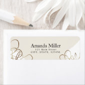 Elegant persoonlijk terugzendadres label (Insitu)