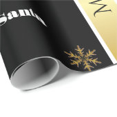 Elegant persoonlijke kerstman cadeaupapier (Rol Hoek)