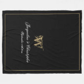 Elegant Persoonlijke Pas getrouwd Keepomwille Mono Fleece Deken (Voorkant (Horizontaal))