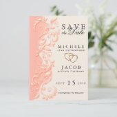 Elegant Perzische draai Sla de datum op Save The Date (Staand voorkant)