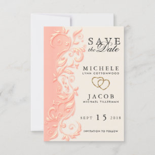 Elegant Perzische draai Sla de datum op Save The Date