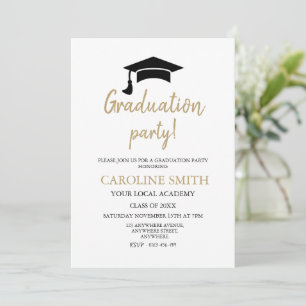 Elegant Pet Graduation Party Invitation Kaart