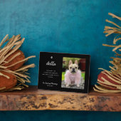 Elegant Pet Memorial | Photo Keepsake Plaque (Côté)