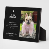 Elegant Pet Memorial | Photo Keepsake Plaque (Côté)