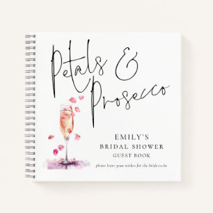 Elegant Petals Prosecco Vrijgezellenfeest Gastenbo Notitieboek